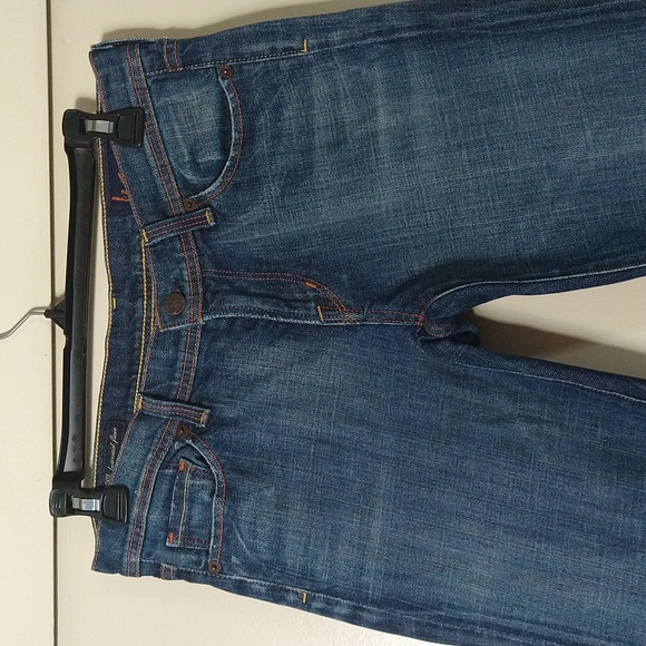 Citizens of Humanity Ingrid Stretch Low Rise Flare Crop jeans Raw Hem Size 28 - Picture 4 of 16
